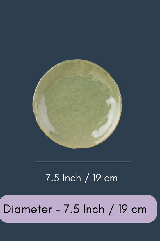 Pistachio Stoneware Quarter Plate