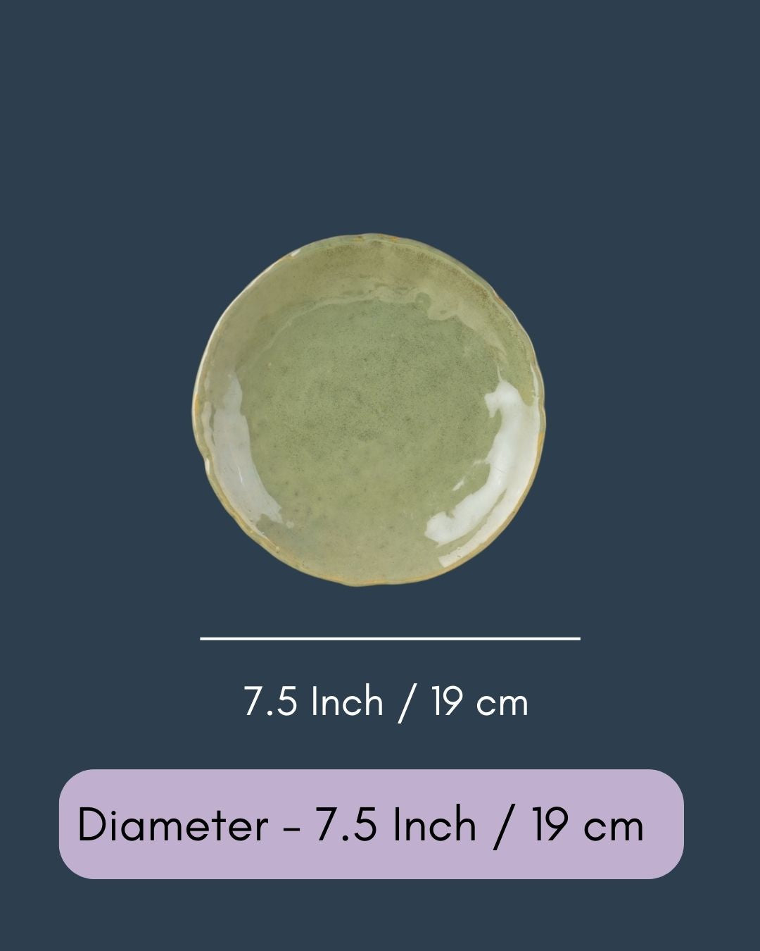 Pistachio Stoneware Quarter Plate