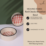 Red Checks Breakfast Bowl Significations