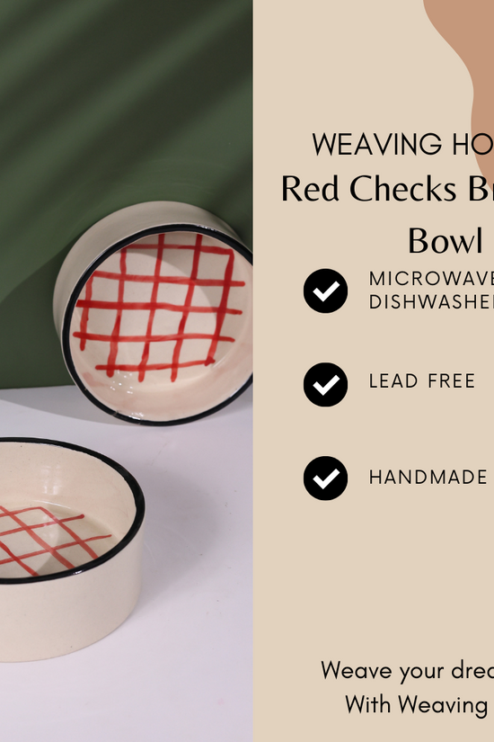 Red Checks Breakfast Bowl Significations