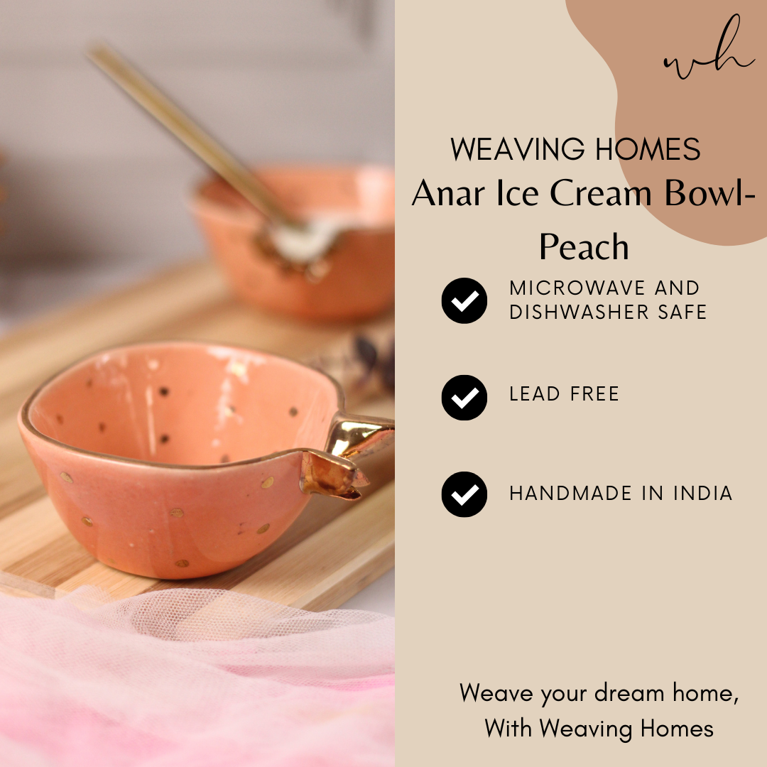 Anar Ice Cream Bowl- Peach