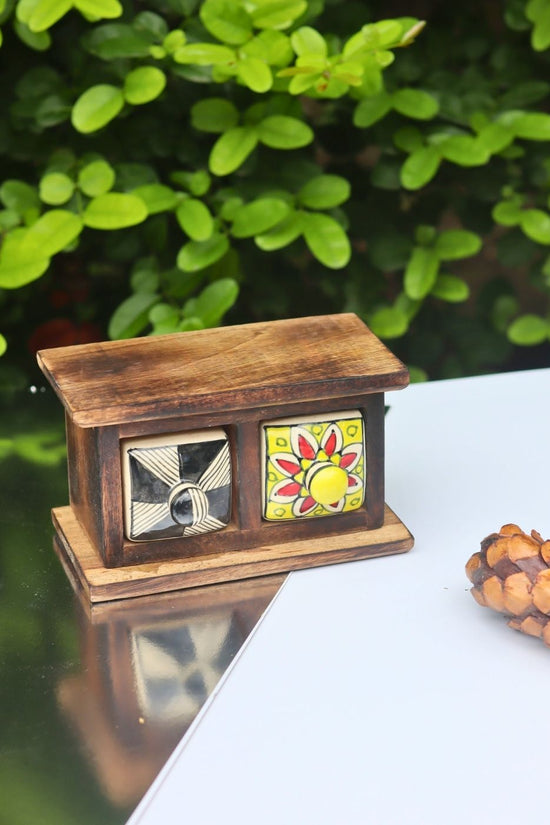handmade Wooden Decor Drawer – Mystic Abstract
