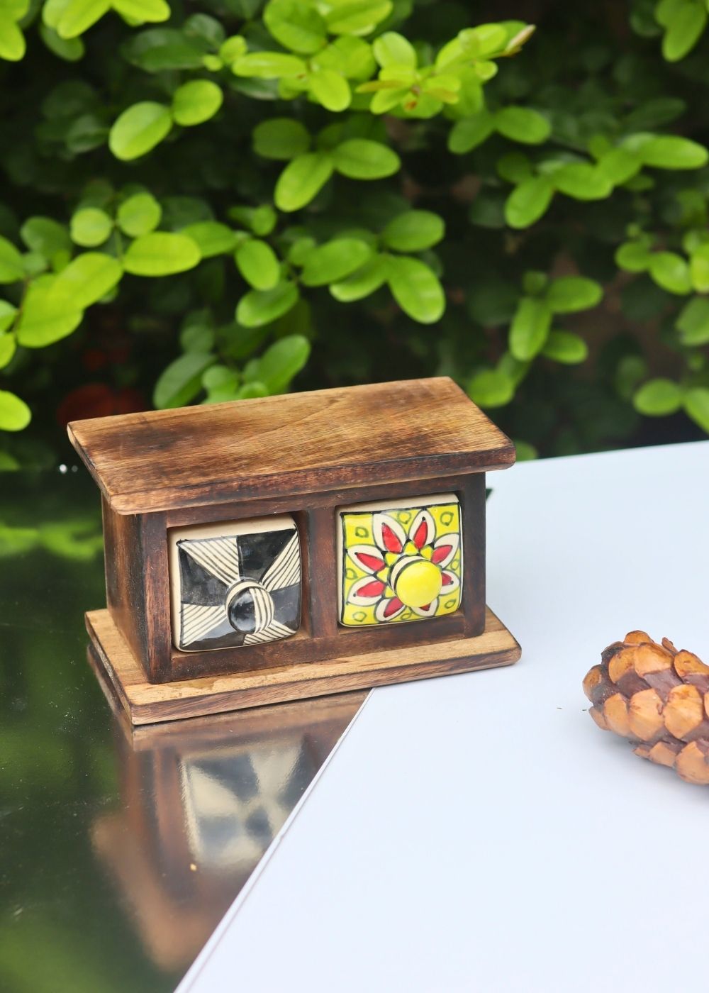 handmade Wooden Decor Drawer – Mystic Abstract