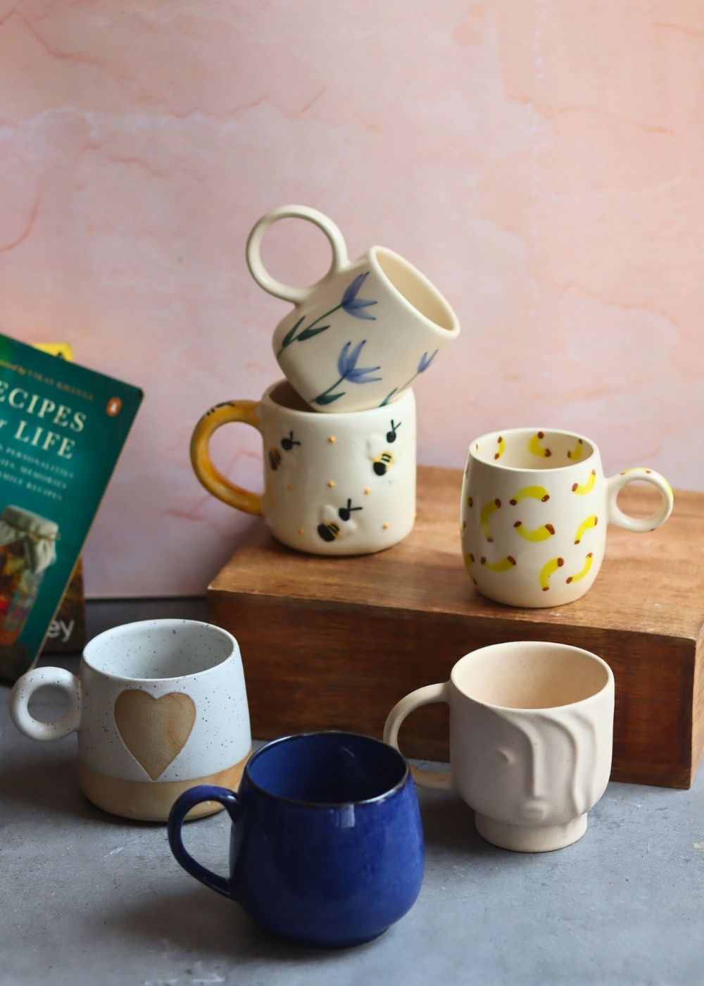 Set of 6 Ceramic Mugs (for the price of 5)