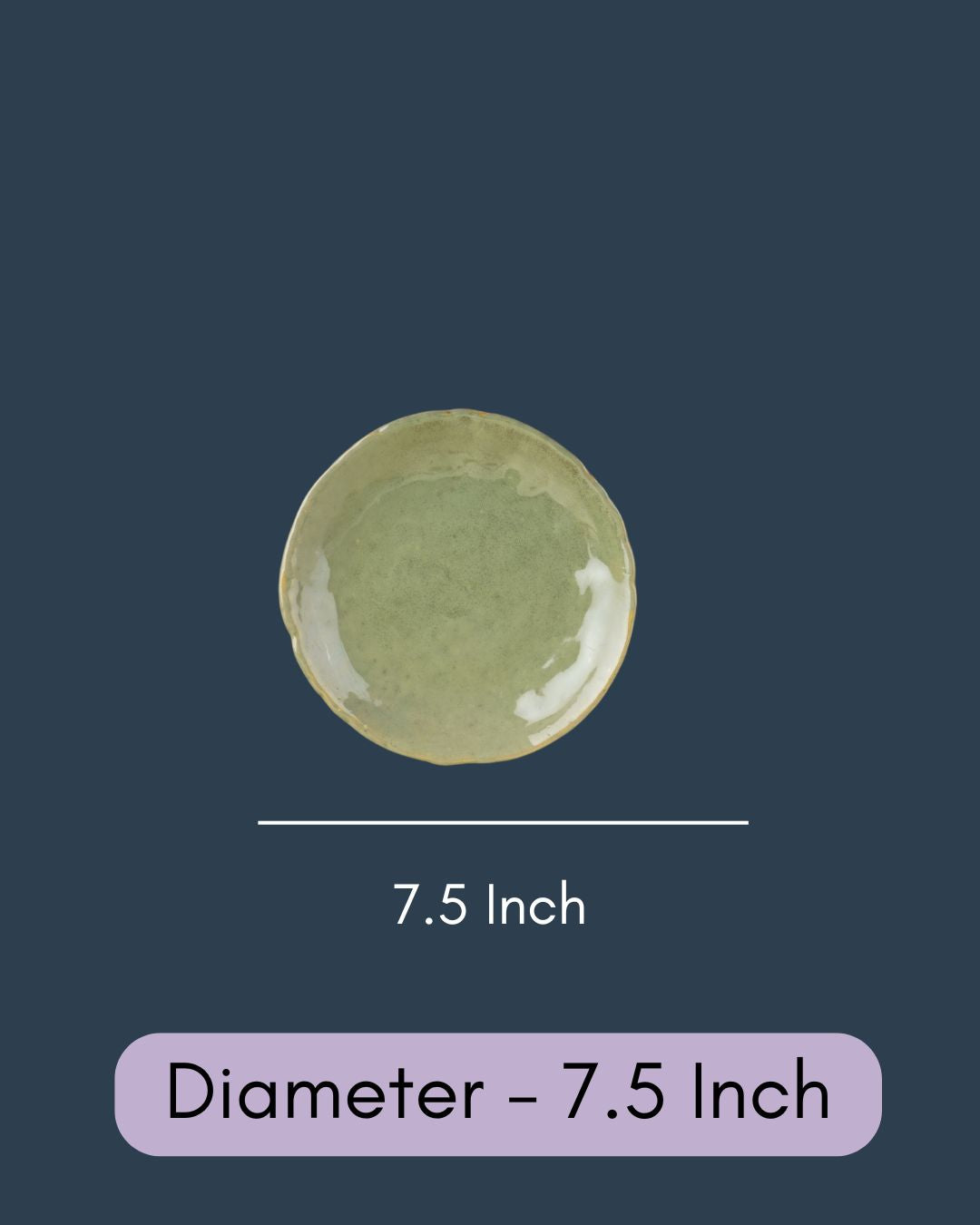 Pistachio Stoneware Quarter Plate