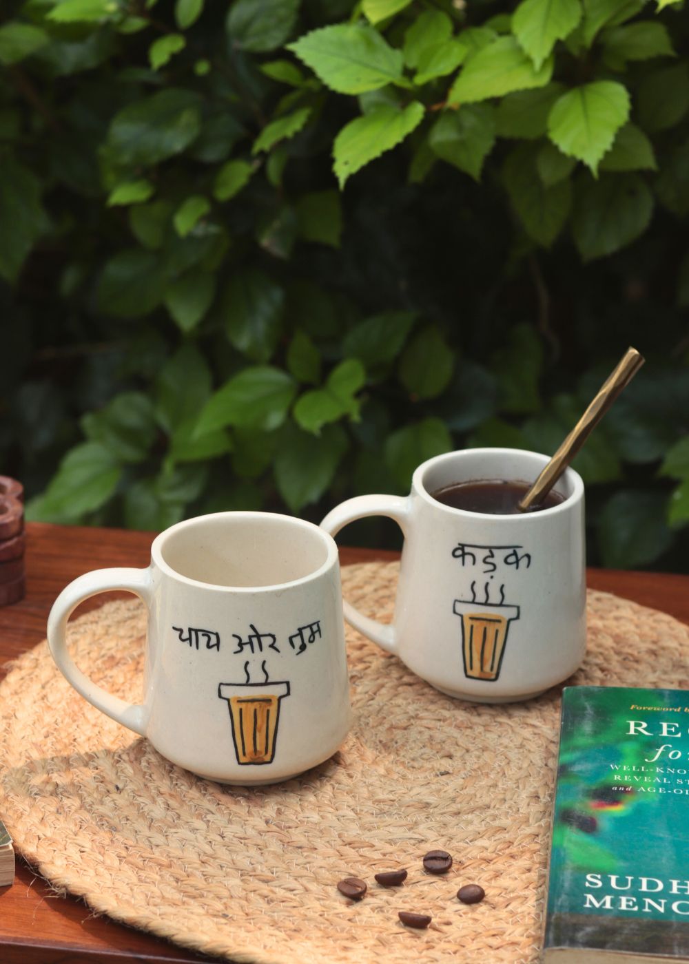 Set of 2 - Kadak & Chai or Tum Mug - The Chai Lover Edit made by ceramic