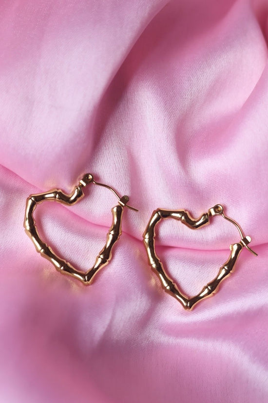 Serene Heart Earrings handmade in India