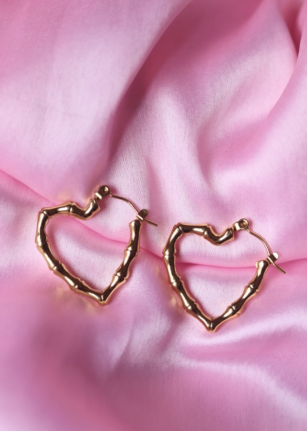 Serene Heart Earrings handmade in India