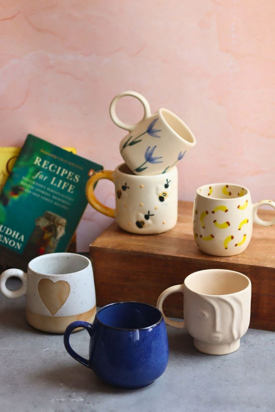 Set of 6 Ceramic Mugs (for the price of 5)
