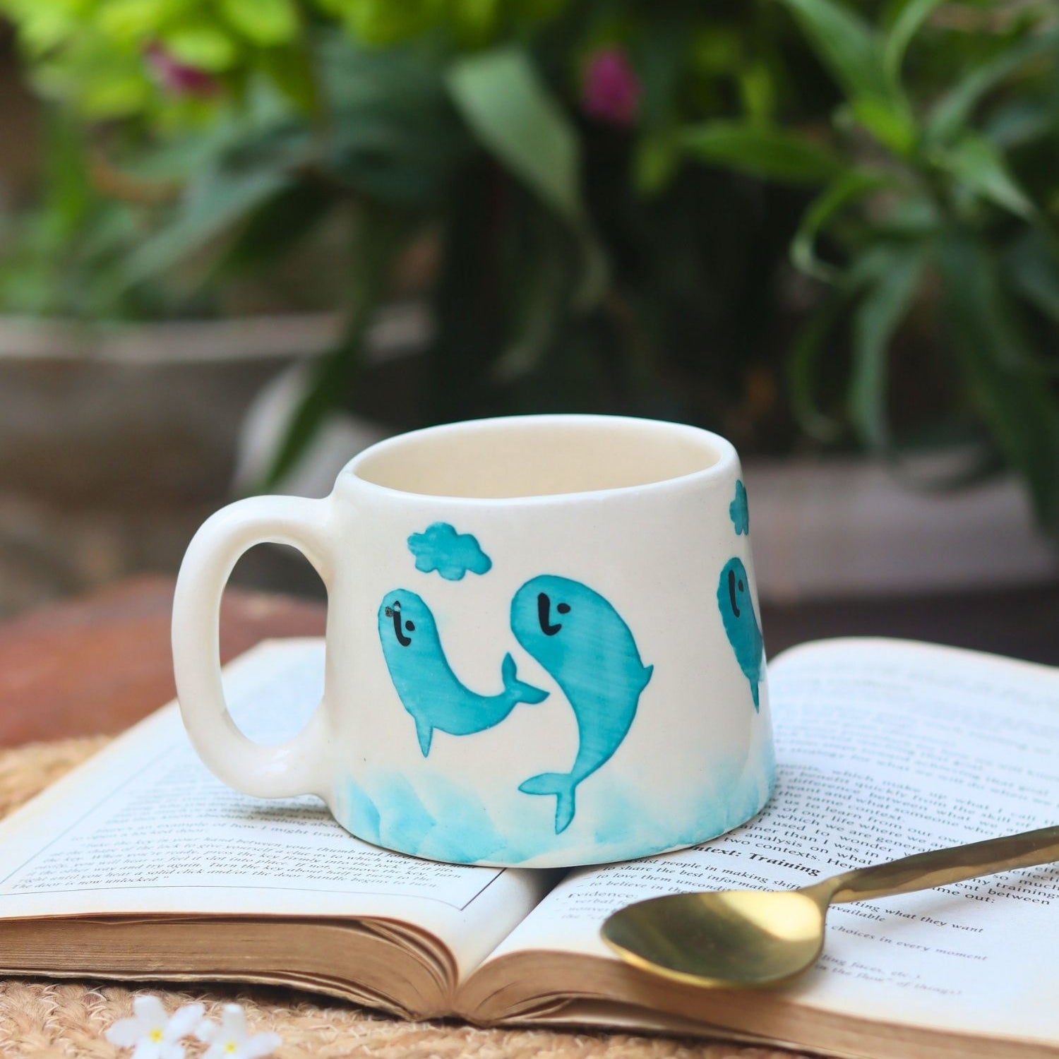 handmade Dolphin Mug