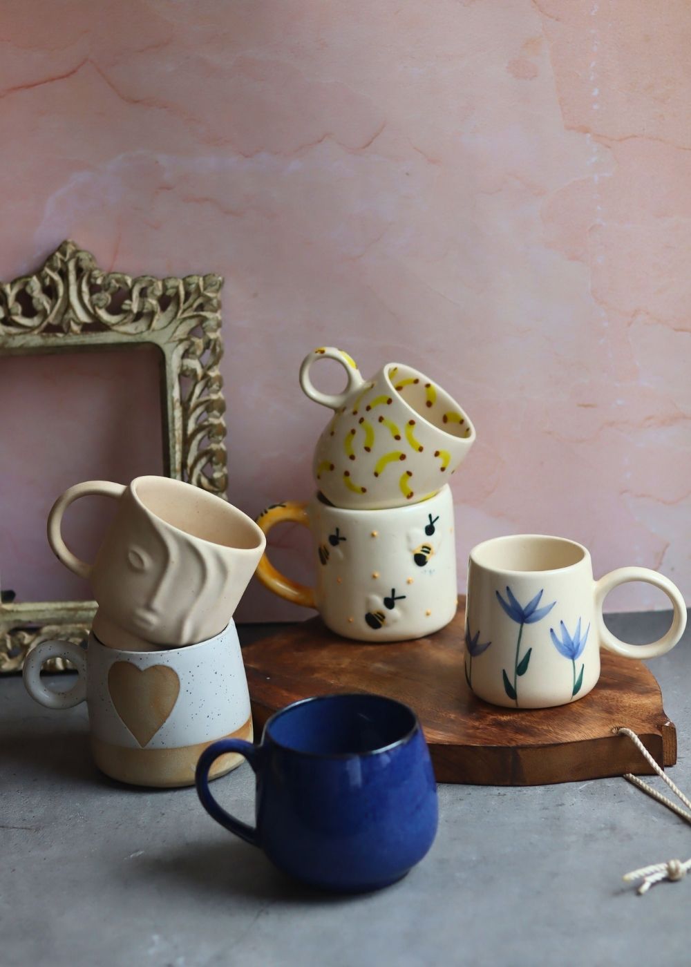 Set of 6 Ceramic Mugs (for the price of 5)