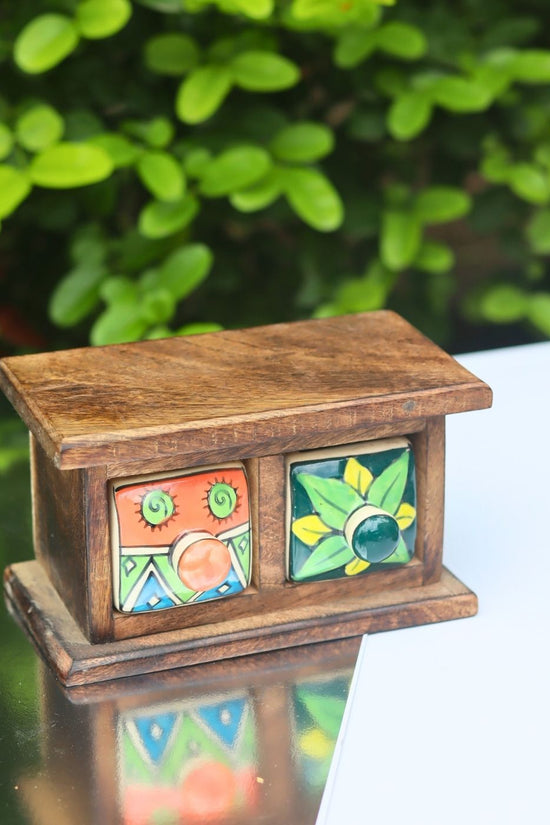 Wooden Decor Drawer – Indie Glow handmade in India