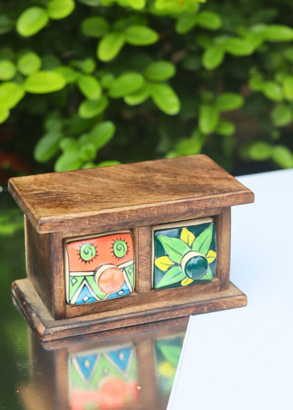Wooden Decor Drawer – Indie Glow handmade in India