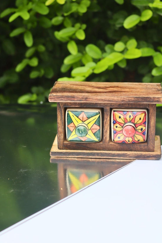 Wooden Decor Drawer – Bohemian Bloom