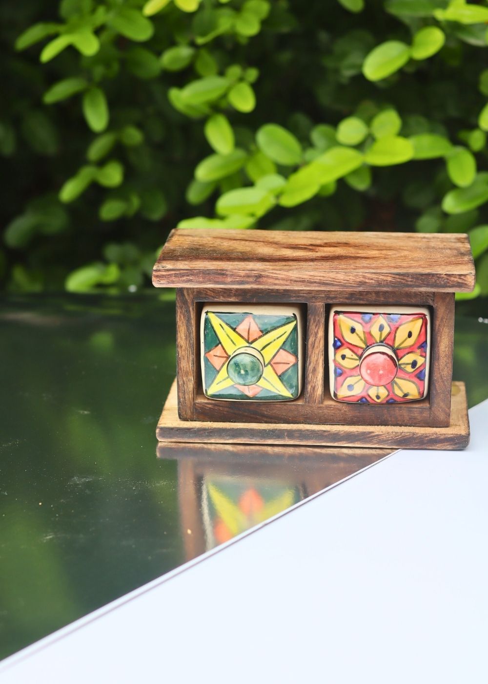 Wooden Decor Drawer – Bohemian Bloom