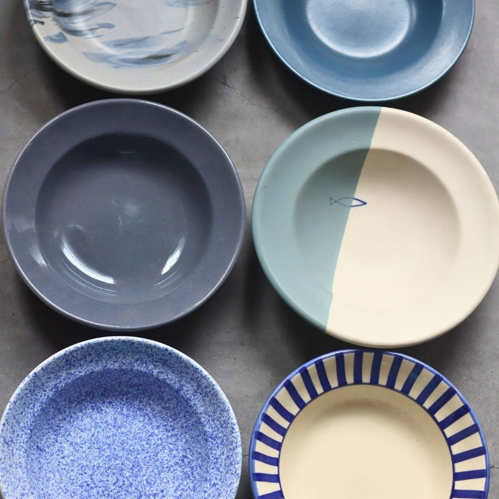 Set of 6 Best Selling Pasta Plates (for the price of 5) made by ceramic