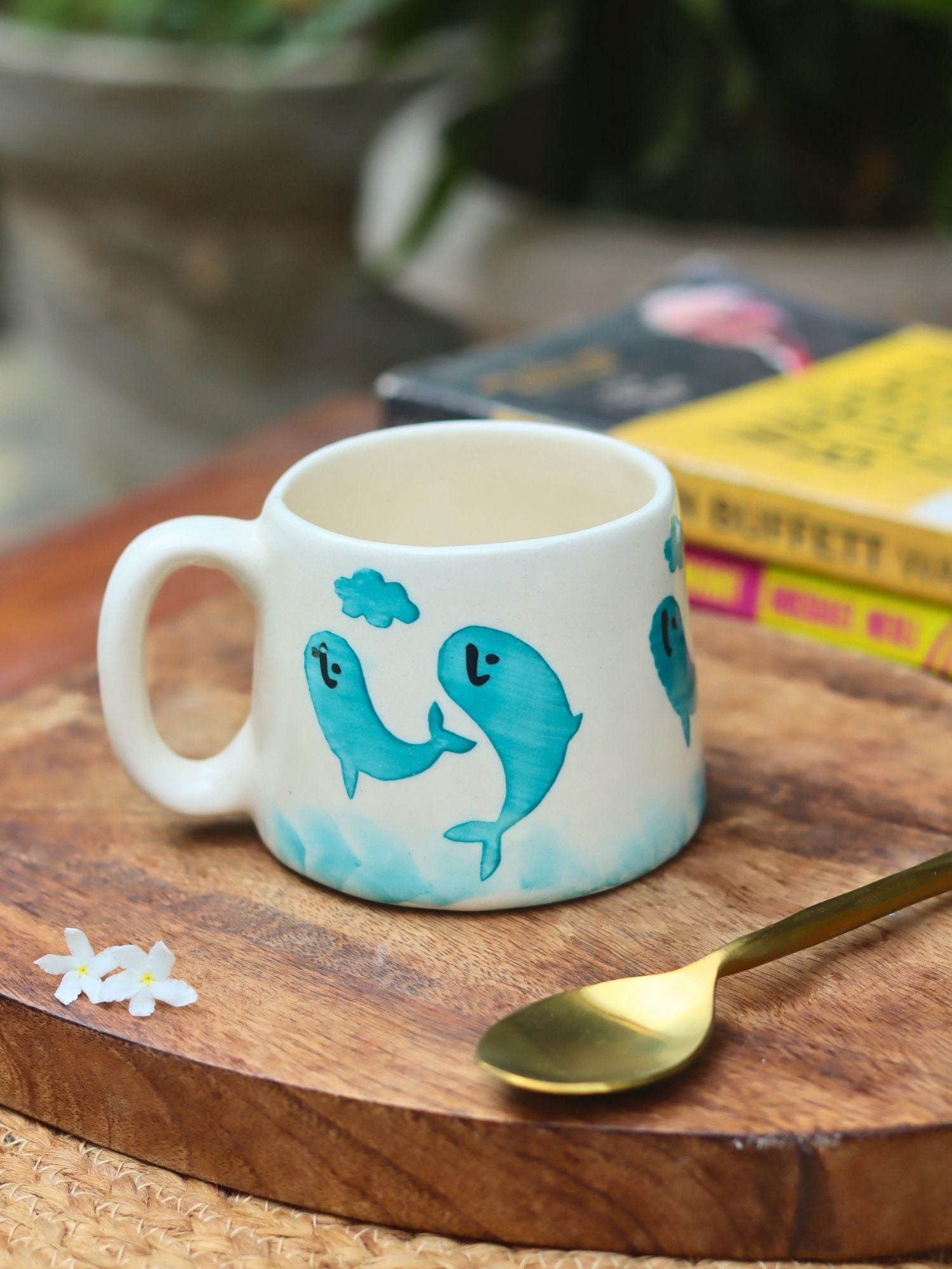 Dolphin Mug handmade in india