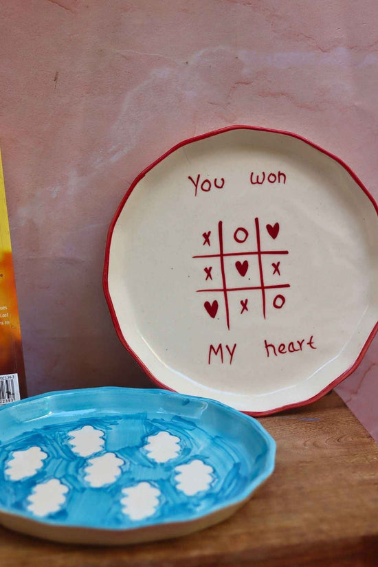 Set of 2 - You won my heart & Cloud plate combo