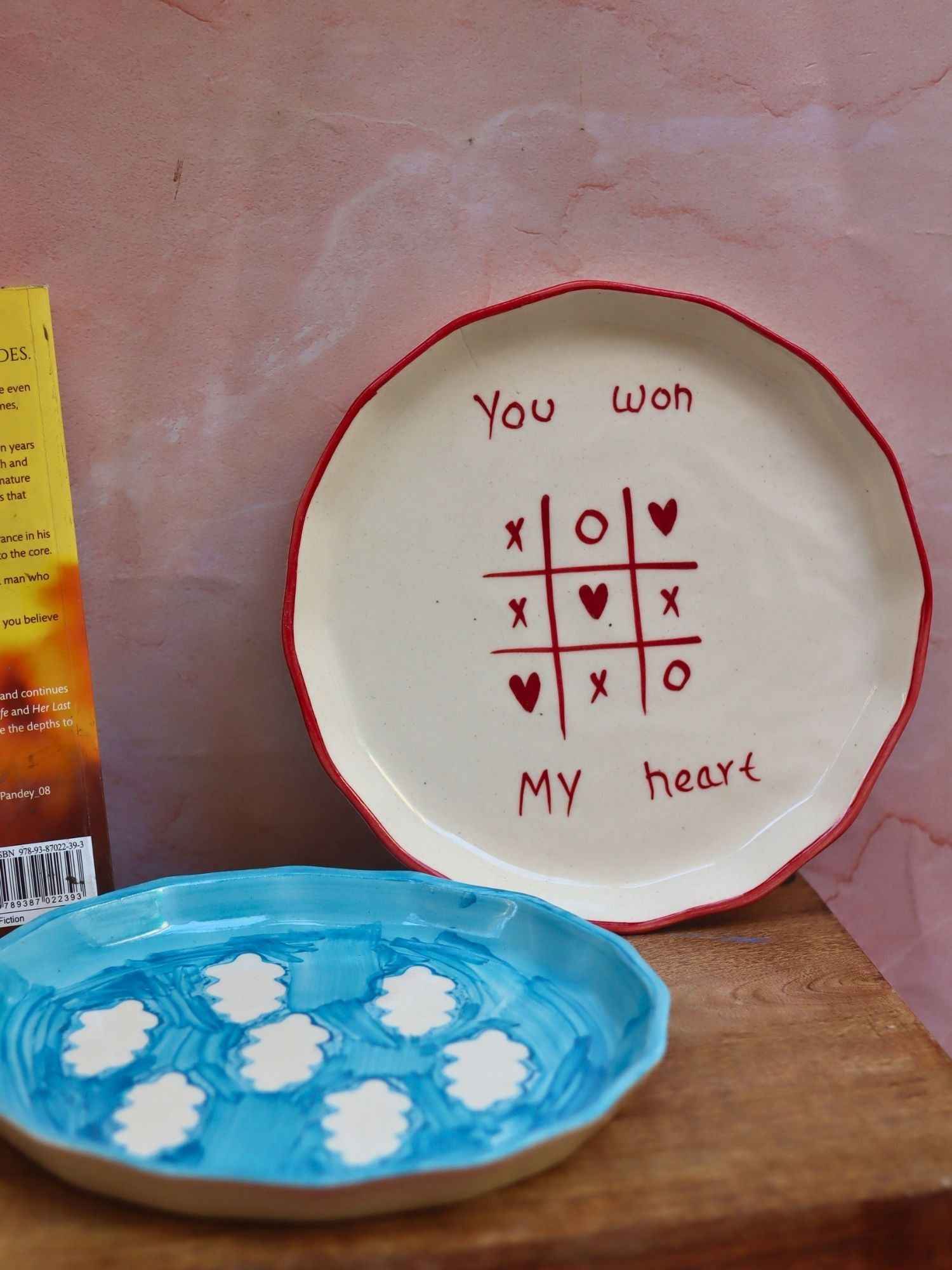 Set of 2 - You won my heart & Cloud plate combo