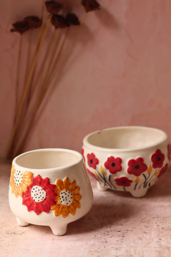 Poppy Fields & Flower Bliss Planter with premium quality material
