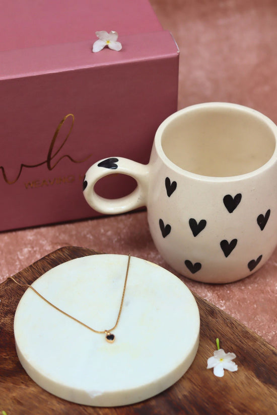 Black Heart Karva Chauth hamper made with premium quality material