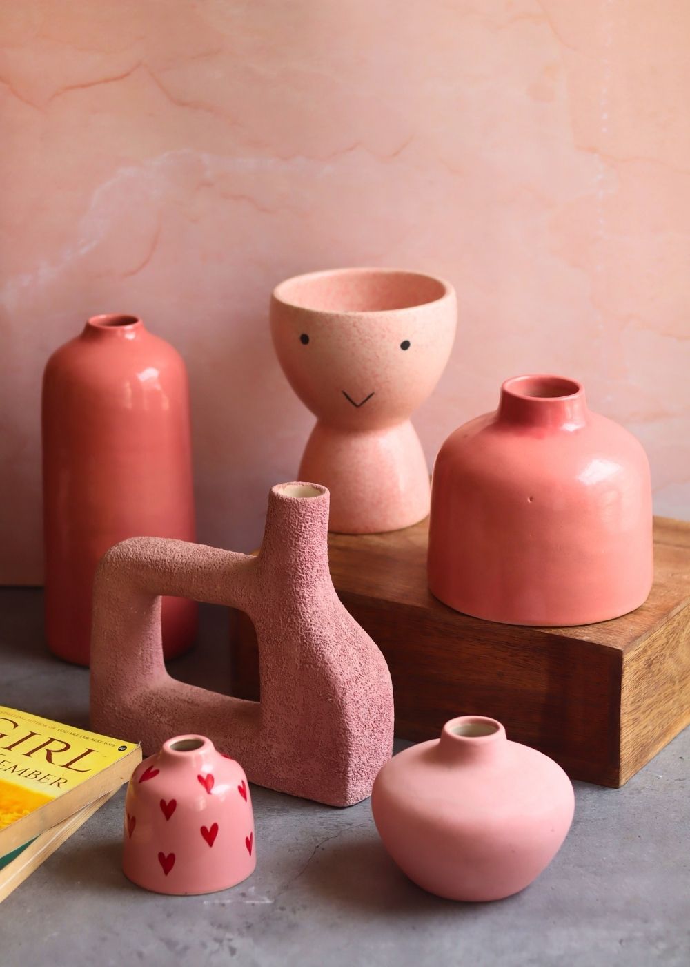 Set of 6 Bloom & Blush Vases (for the price of 5) with premium quality material