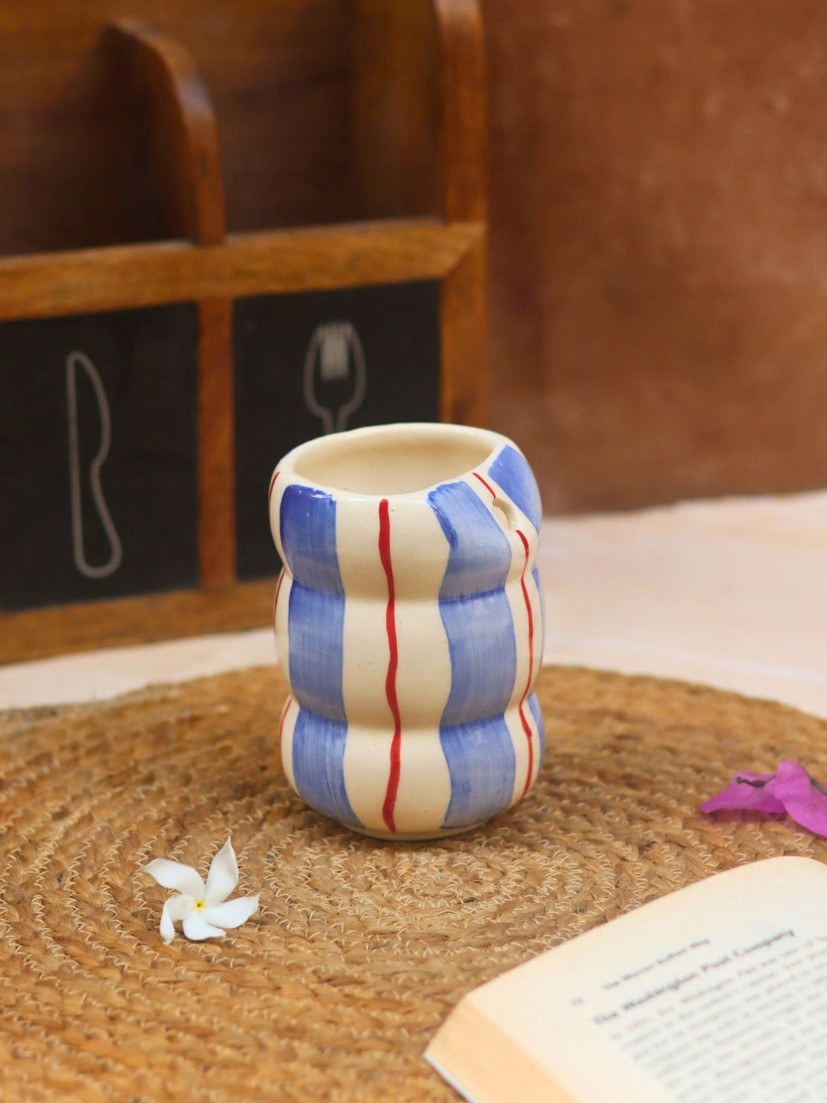 Cool Blue Sipper handmade in India