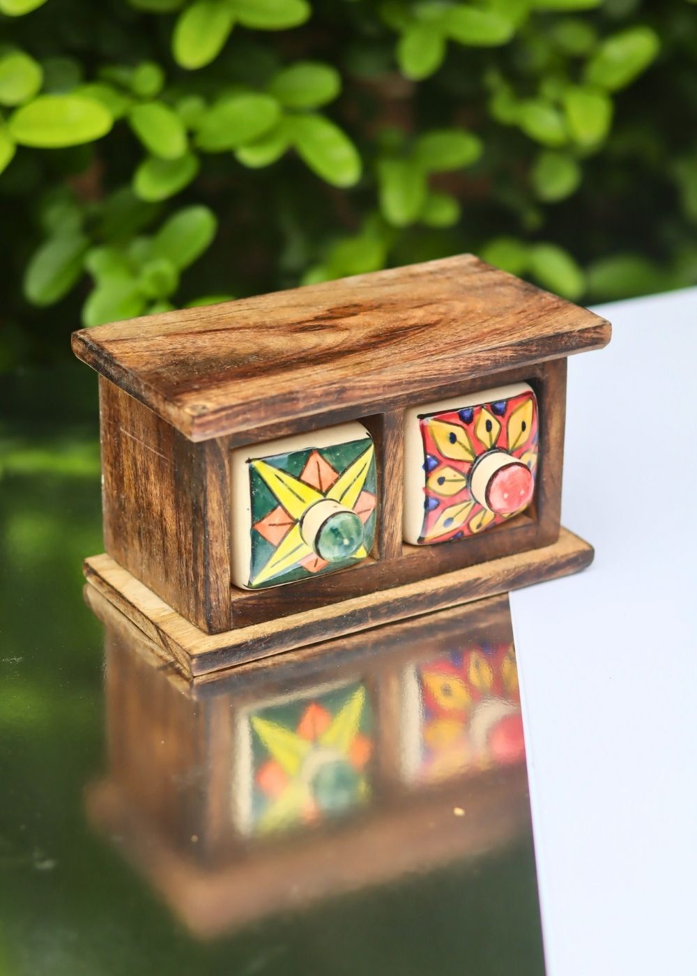 Wooden Decor Drawer – Bohemian Bloom