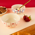 handmade his & her heart bowls set of two combo