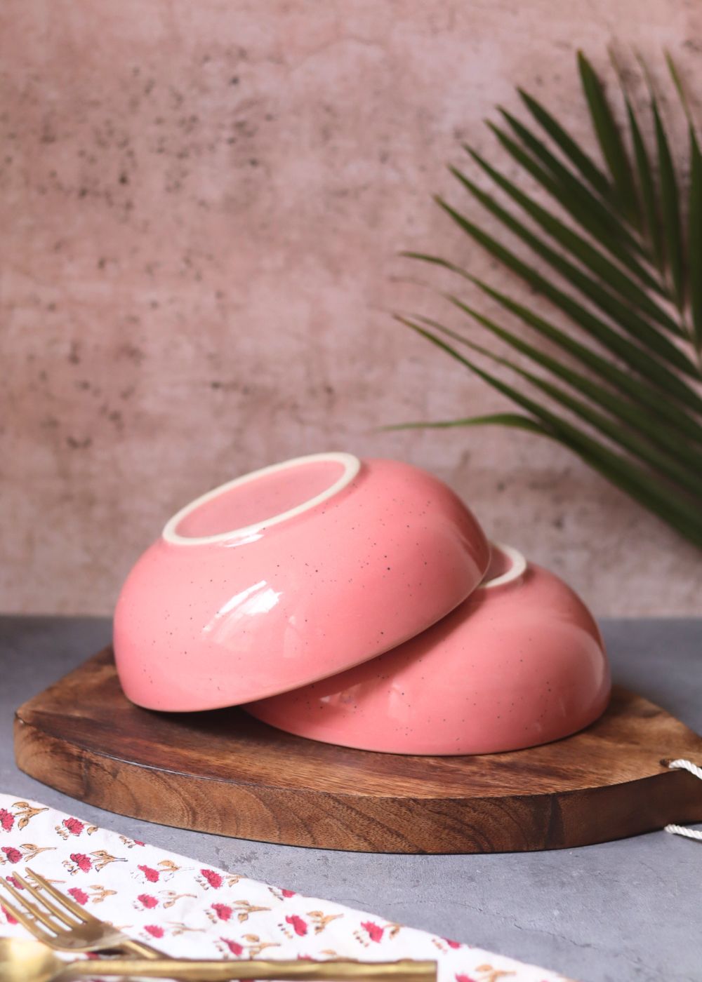 Rosy Pink Curry Bowl - (Set of 4 - GET 2 FREE) with premium quality material