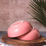 Rosy Pink Curry Bowl - (Set of 4 - GET 2 FREE) with premium quality material