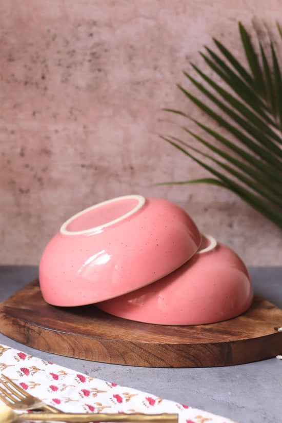 Rosy Pink Curry Bowl - (Set of 4 - GET 2 FREE) with premium quality material