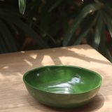 handmade green curry bowl made by pure ceramic 