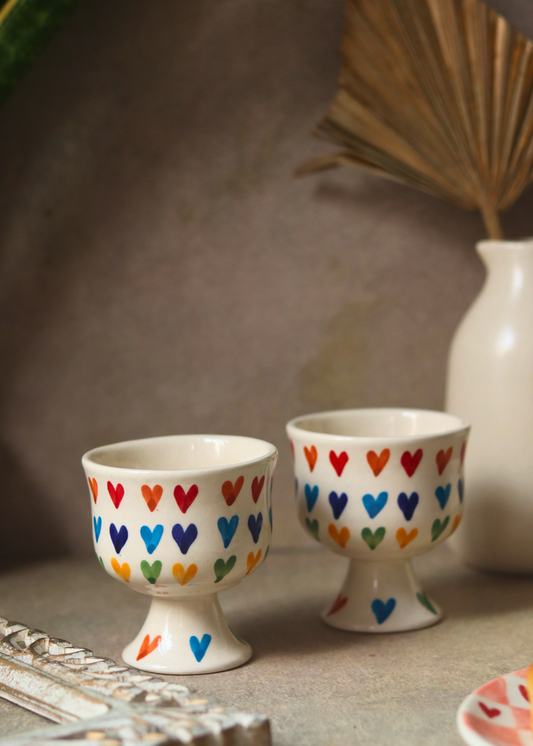 Ceramic goblets