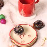 handmade christmas mug with gorgeous joy dessert plate 