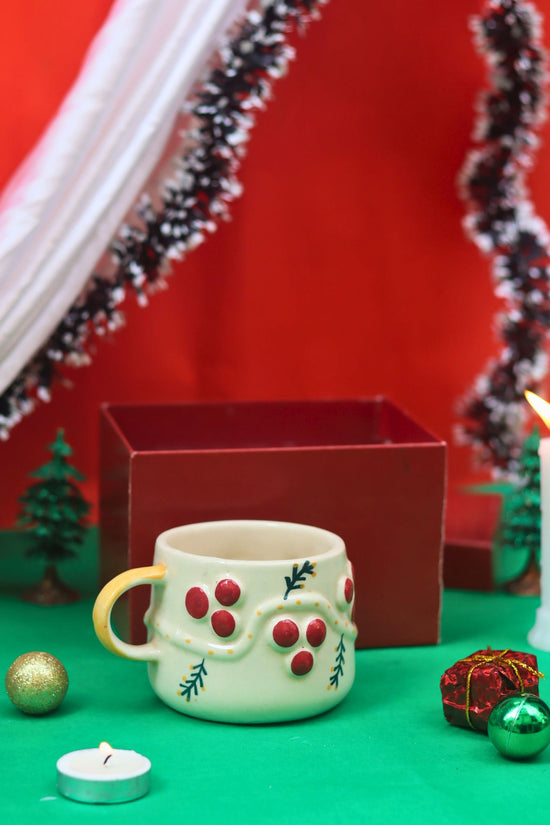 handmade Cherry Mug in a Gift Box