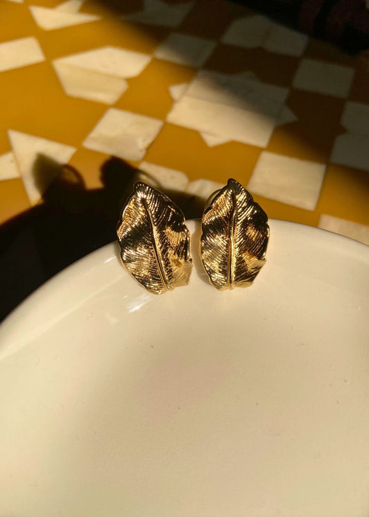 Waterproof Leafy Affair Studs