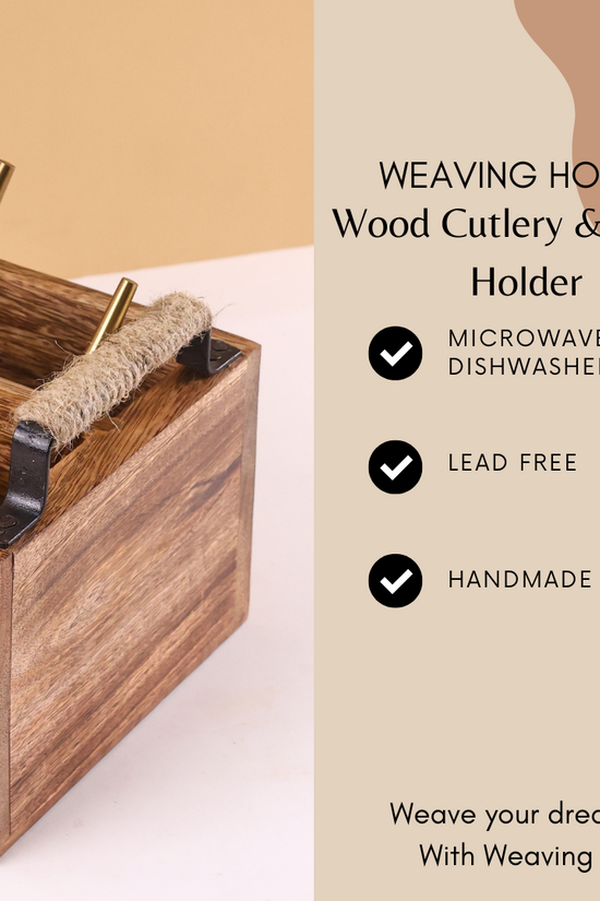 Culery holder handmade wooden specification