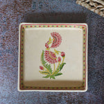 red motif platter set of two combo