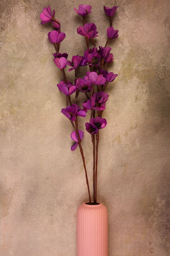 purple mangolian flower bunch made by natural flower