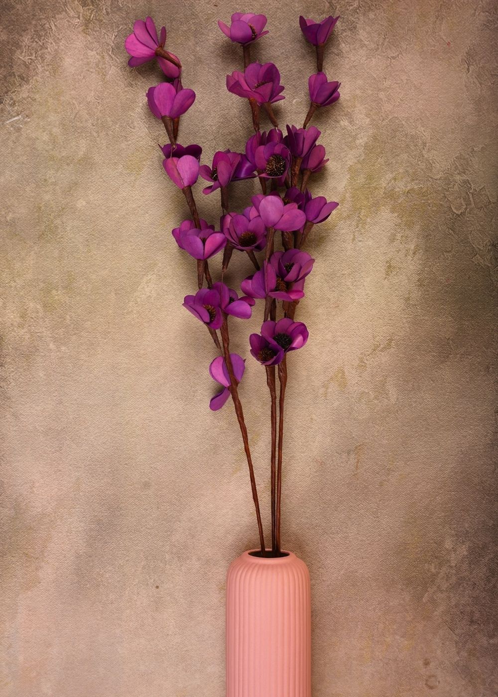 purple mangolian flower bunch made by natural flower