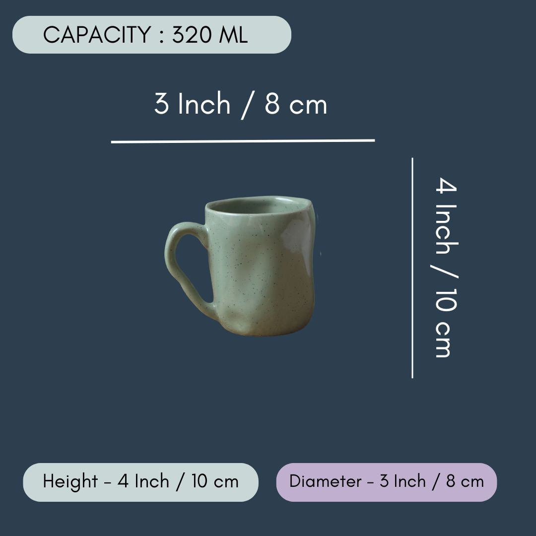 Sage Green Wavy Mug