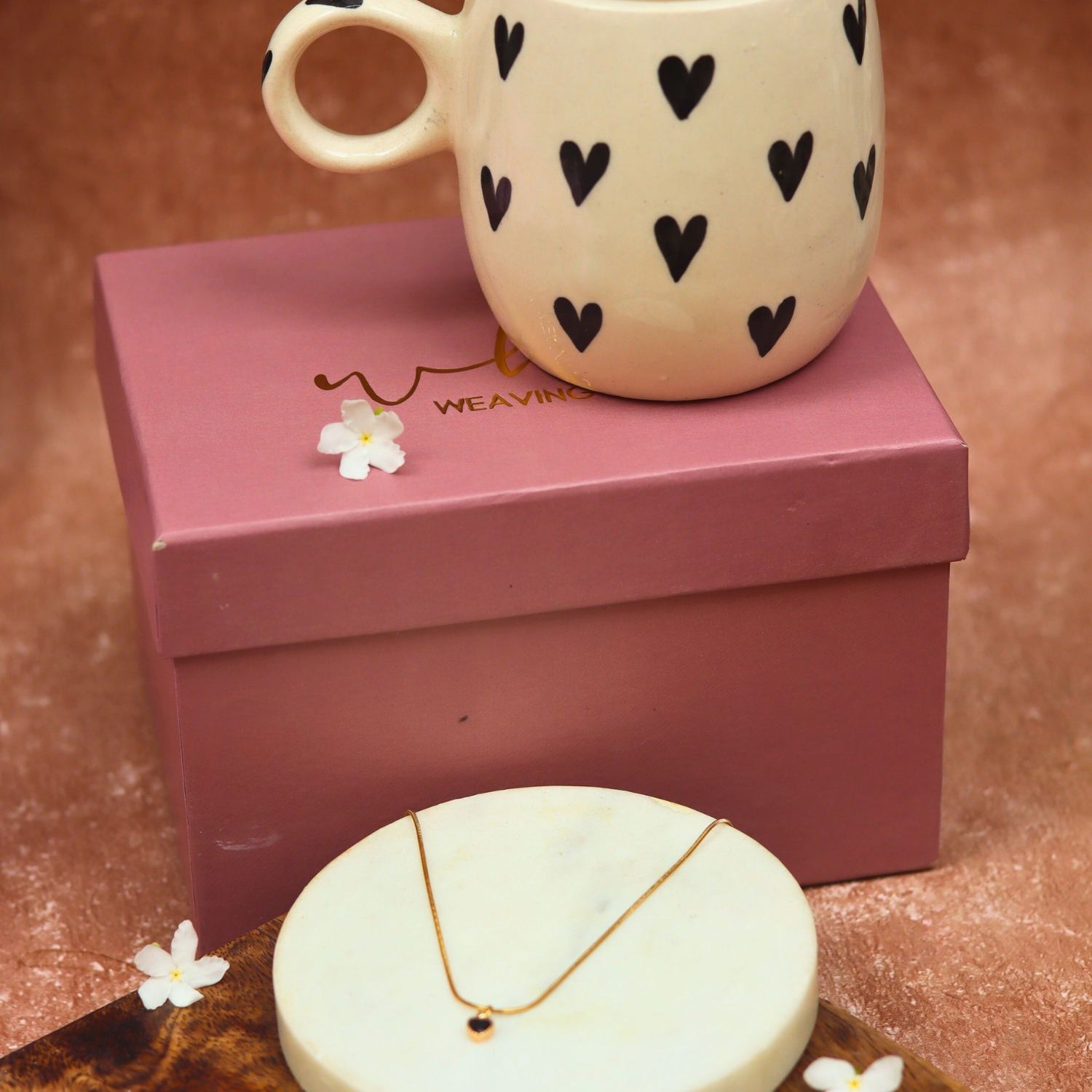 Black Heart Karva Chauth hamper handmade in India