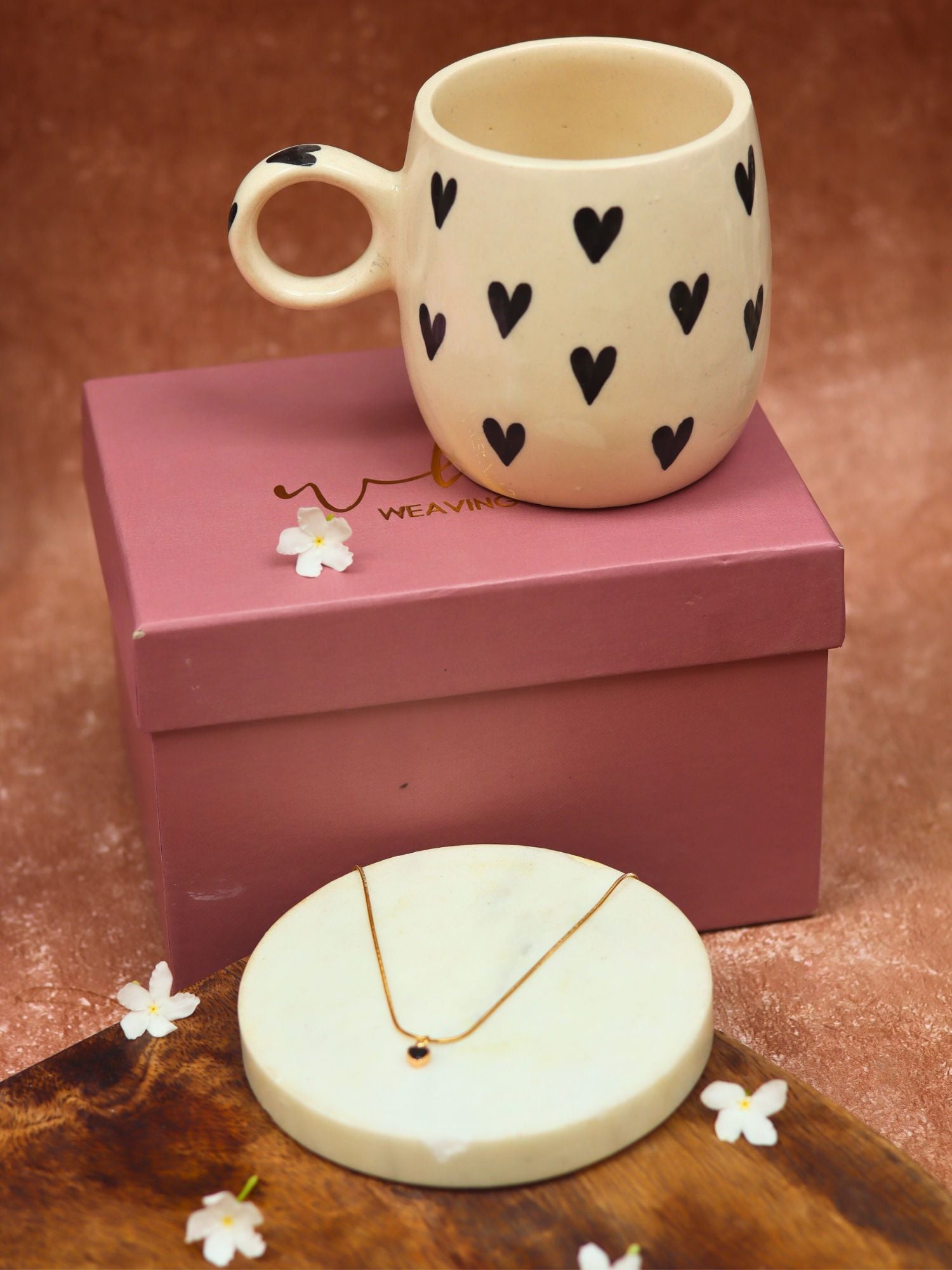Black Heart Karva Chauth hamper handmade in India