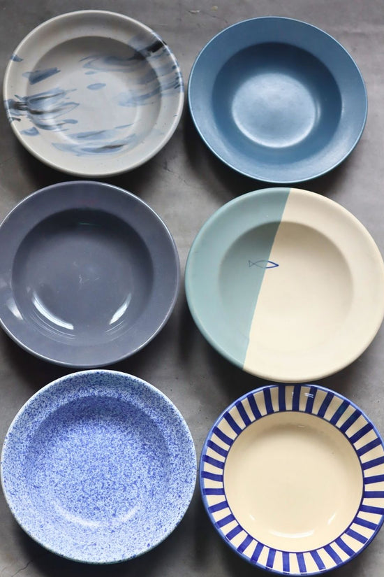 Set of 6 Best Selling Pasta Plates (for the price of 5) Handmade in india