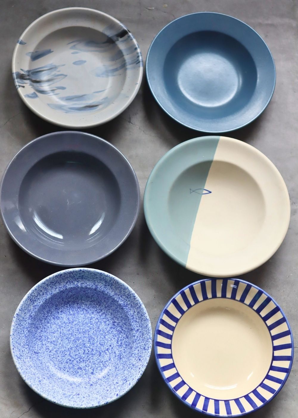 Set of 6 Best Selling Pasta Plates (for the price of 5) Handmade in india