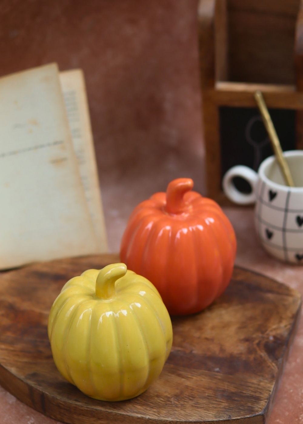 Yellow & Orange Pumpkin handmade in India