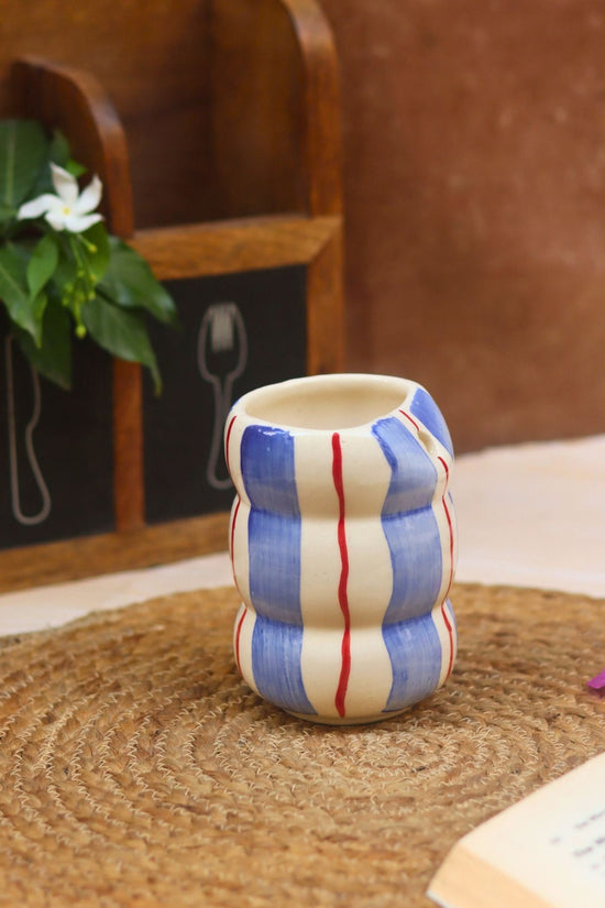 Cool Blue Sipper made by ceramic