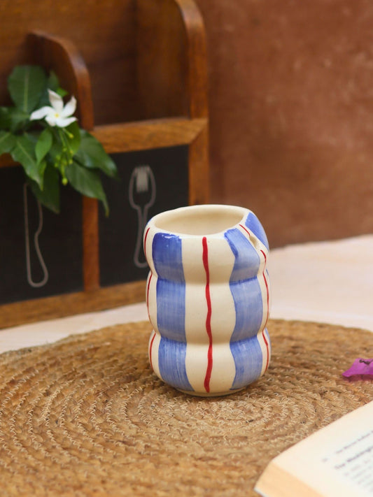 Cool Blue Sipper made by ceramic