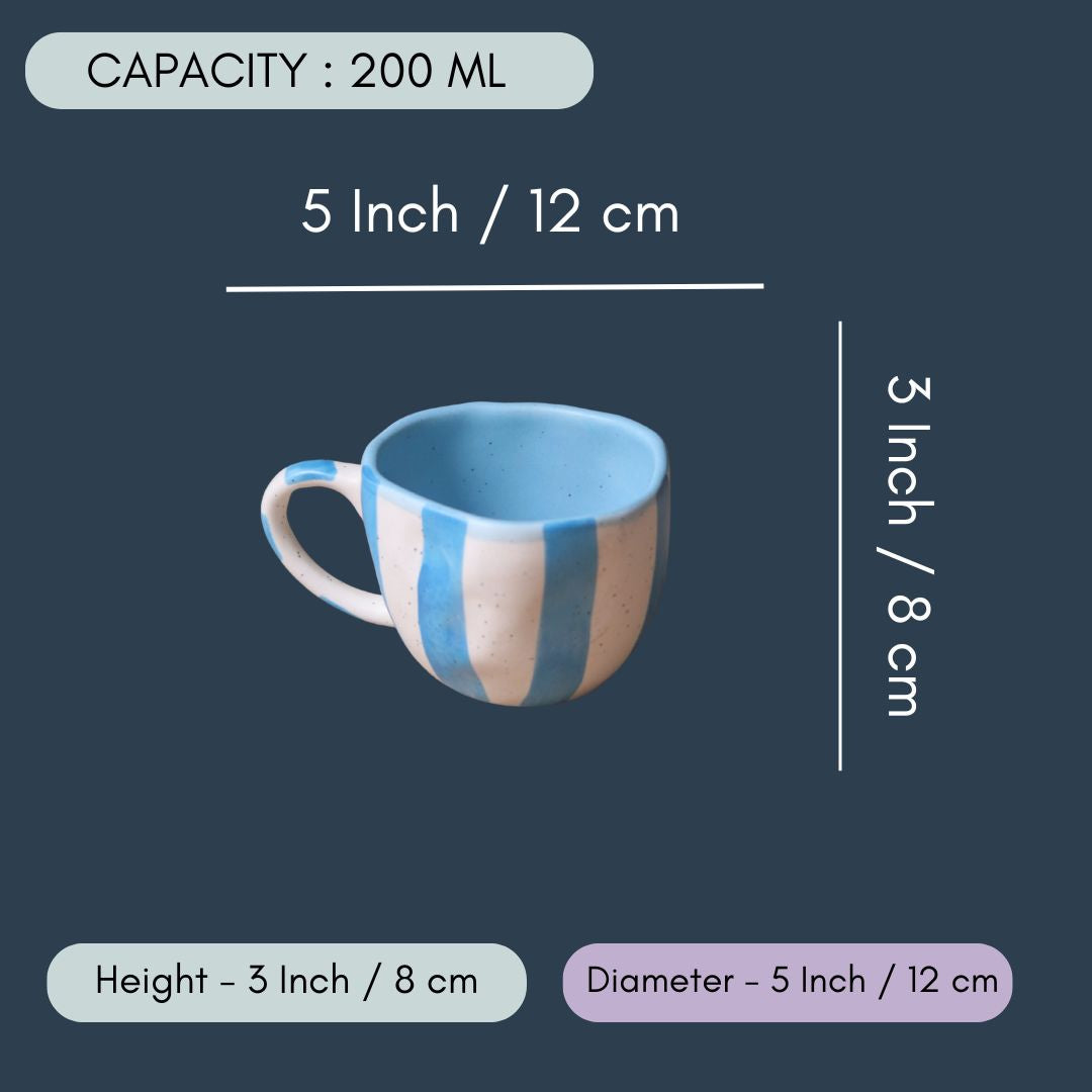 Sky Blue Cappuccino Mug